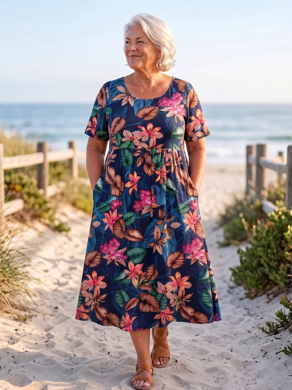 LOVI™ - ELEGANTE VESTIDO FLORAL DE VERANO