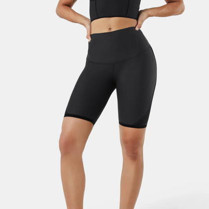 Pantalones cortos moldeadores 3D de cintura alta por encima de la rodilla