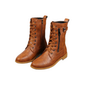 ¡49 % de descuento!🚨Botas ortopédicas de piel para mujer con puntera redonda y cremallera lateral
