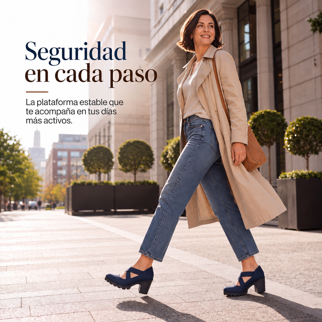 📢📢¡¡¡50 % de descuento!!!🎉✨ Zapatos de tacón para mujer con puntera redonda, tiras cruzadas, tacón grueso, plataforma y aberturas, de tacón alto