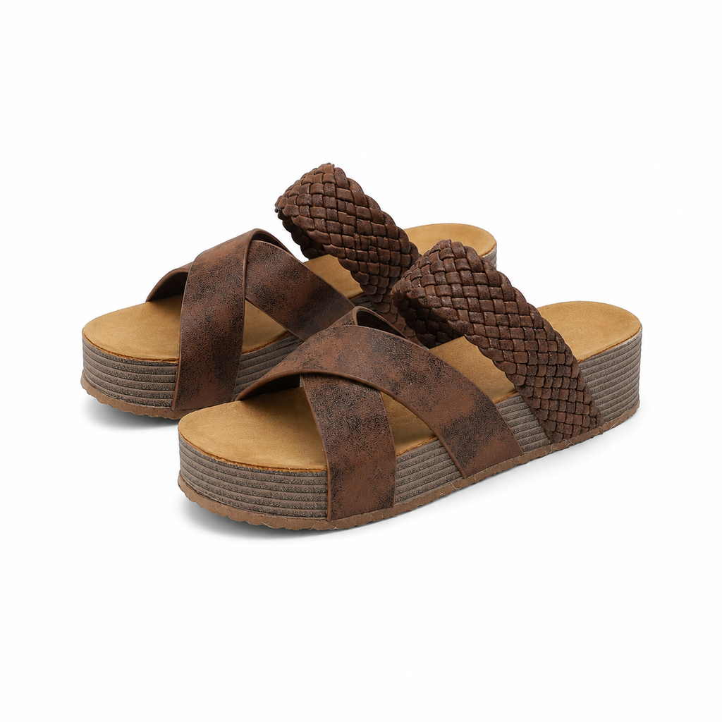 Alba | Sandalias ortopédicas de cuero premium