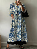 MIA™ - VESTIDO LARGO DE VERANO ELEGANTE CON ESTAMPADO FLORAL