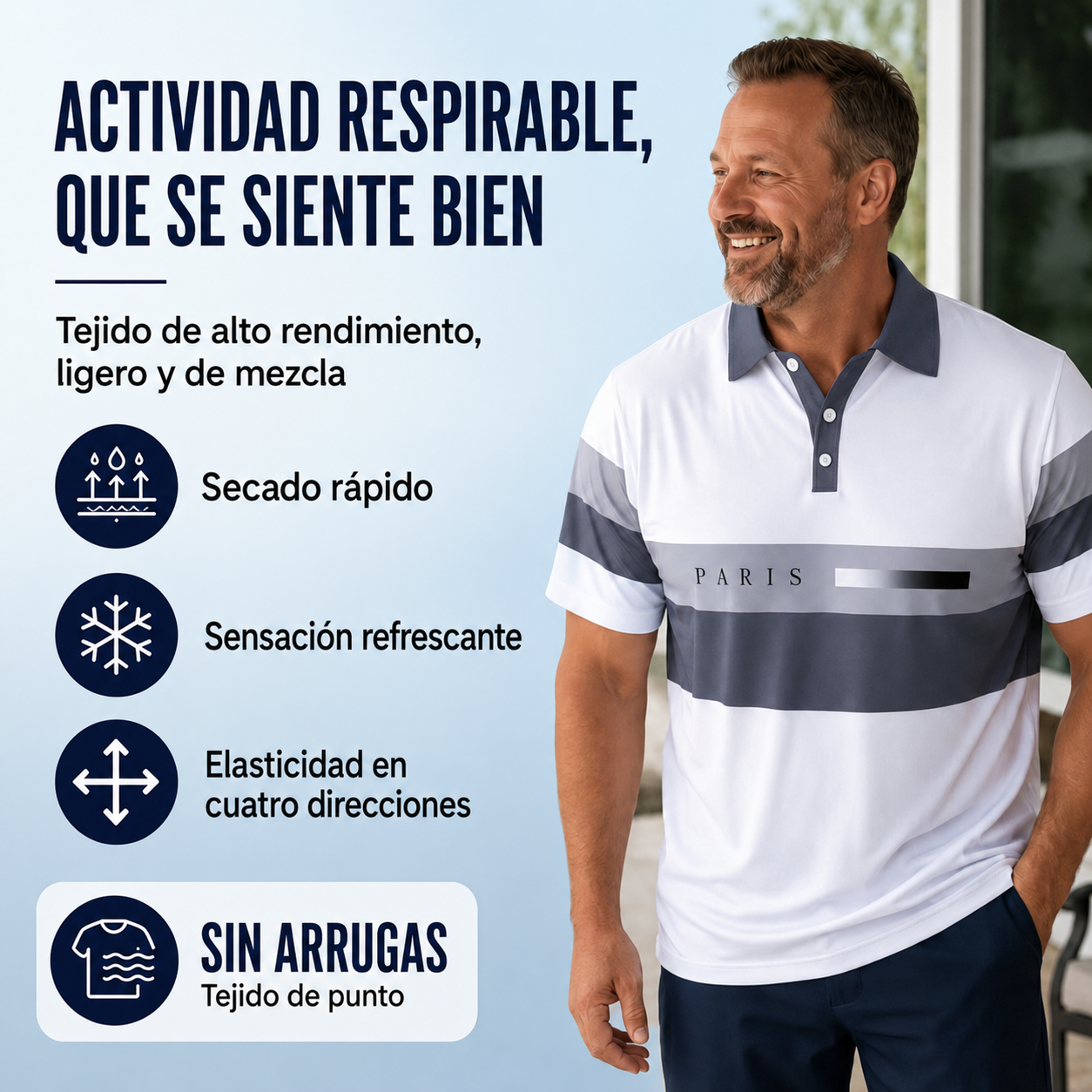 👕 Conjunto de 2 piezas (camisa y pantalones cortos) para hombre: cómodo, transpirable y versátil, ideal para el verano, el tiempo libre y los viajes ☀️🩳