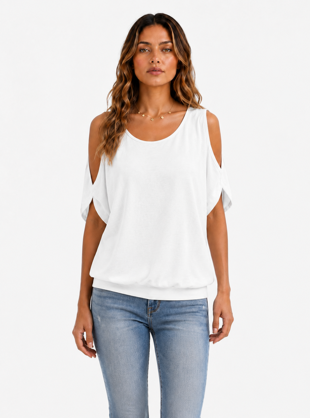 Blusa elegante de hombros descubiertos