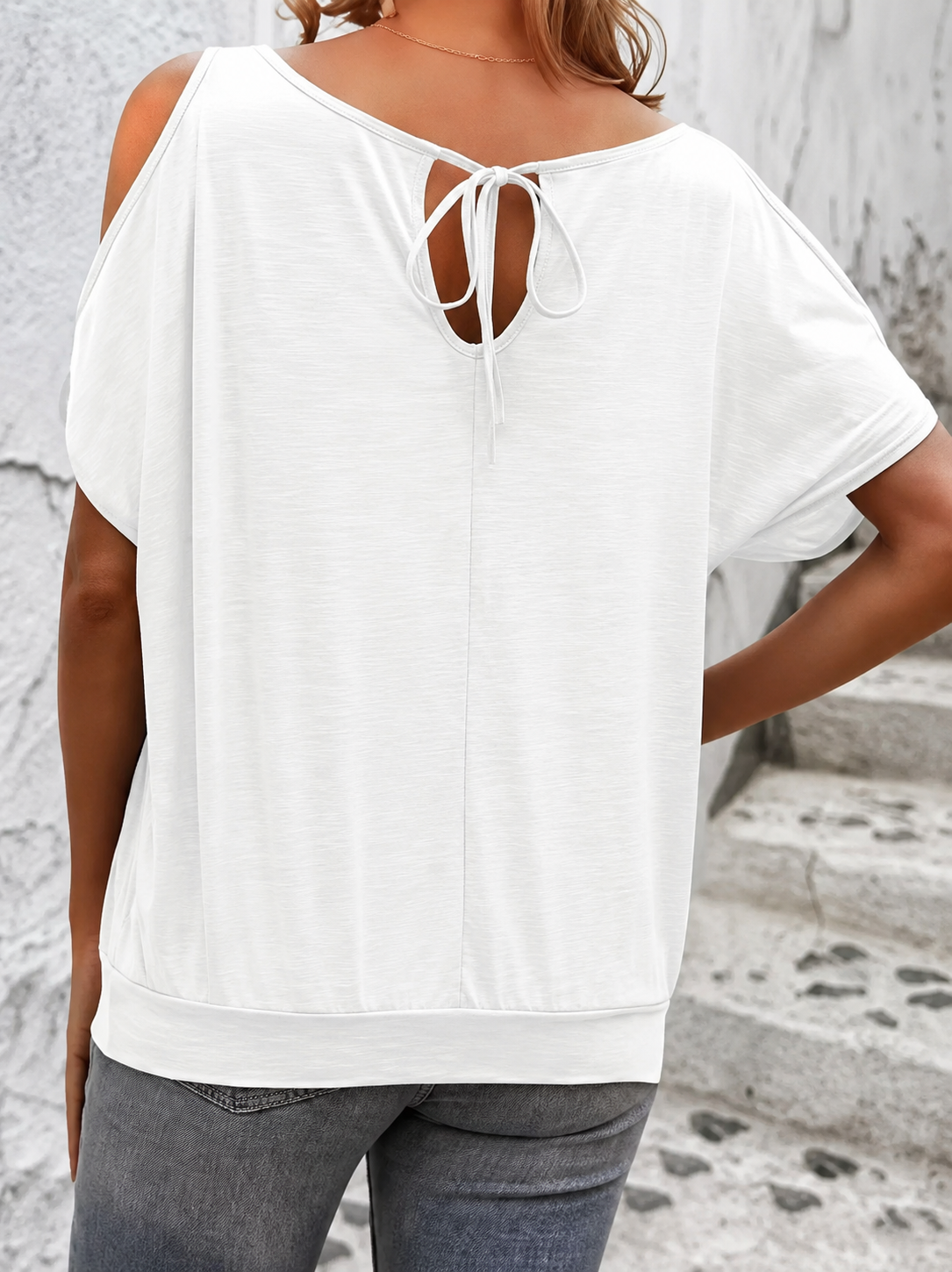 Blusa elegante de hombros descubiertos