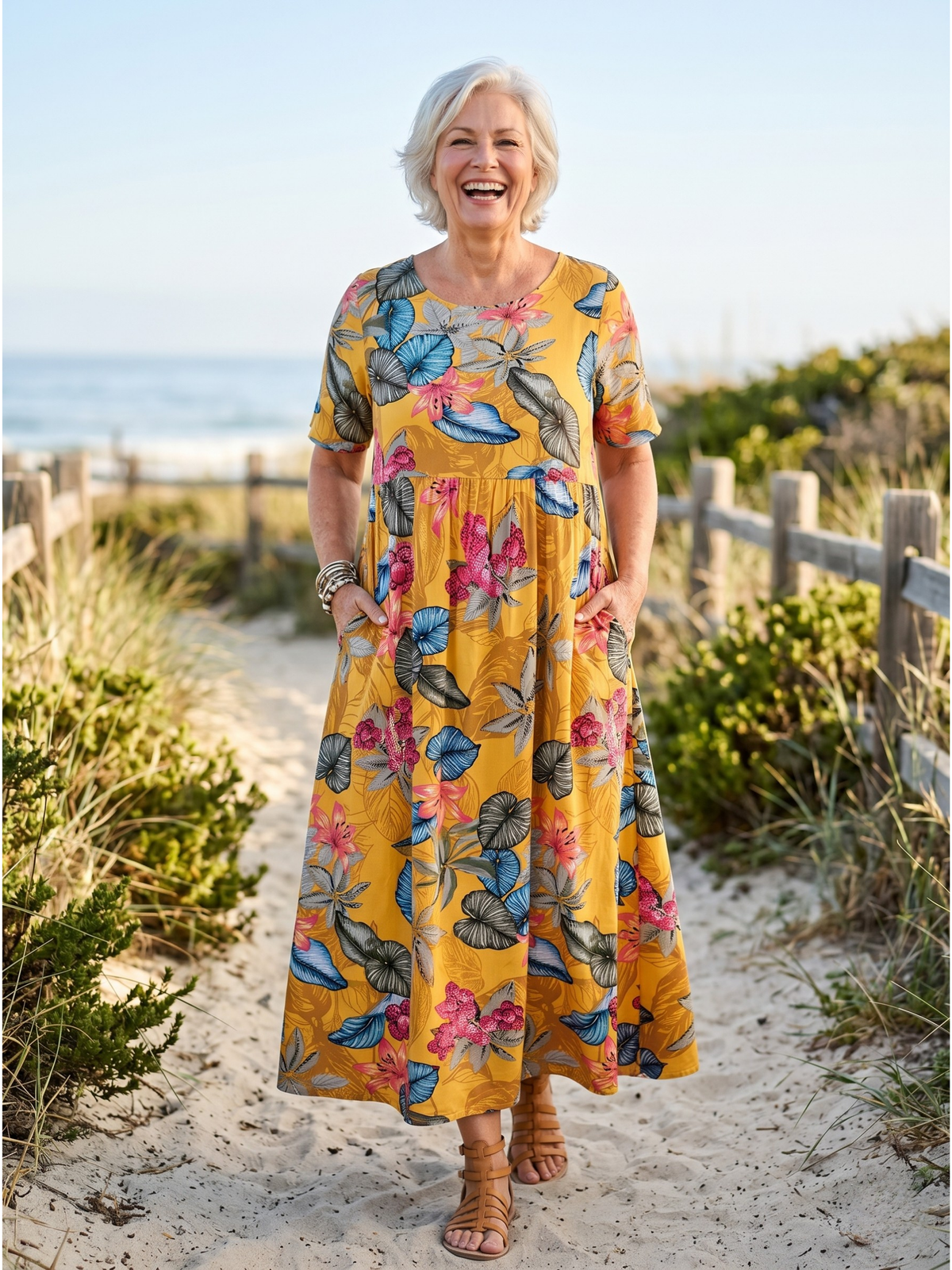 LOVI™ - ELEGANTE VESTIDO FLORAL DE VERANO