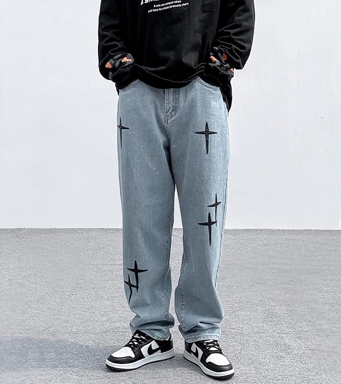 Bruno | Jeans rectos con detalles bordados