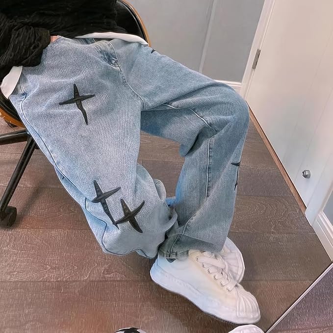 Bruno | Jeans rectos con detalles bordados