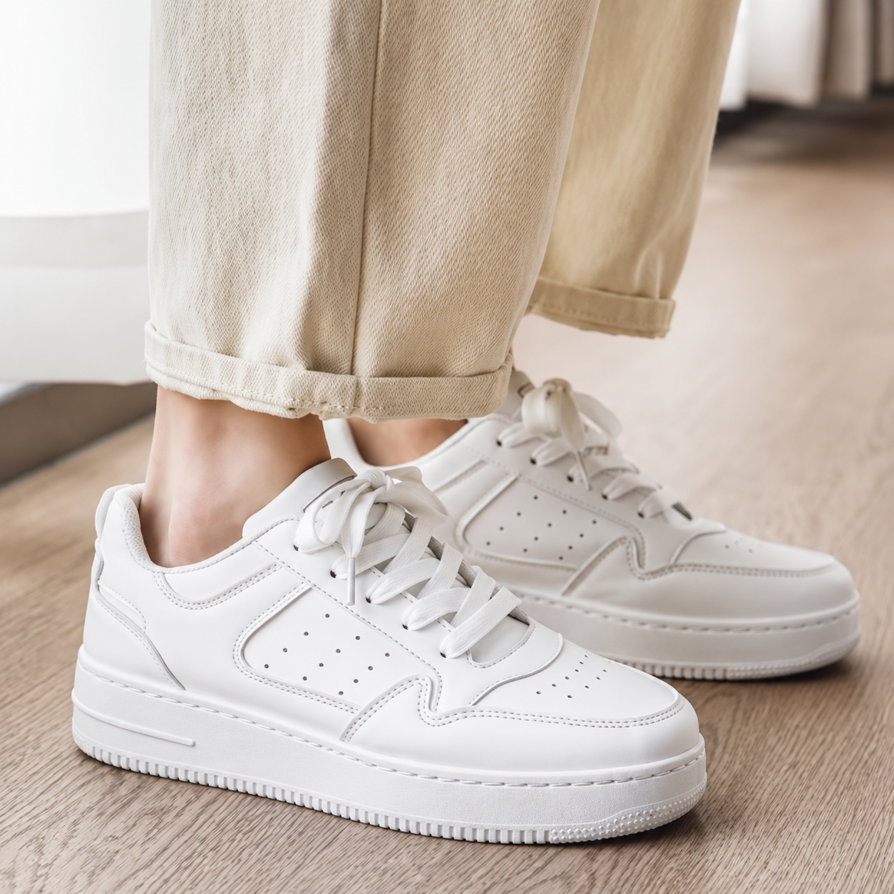 Zapatillas blancas urbanas premium