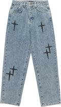 Bruno | Jeans rectos con detalles bordados
