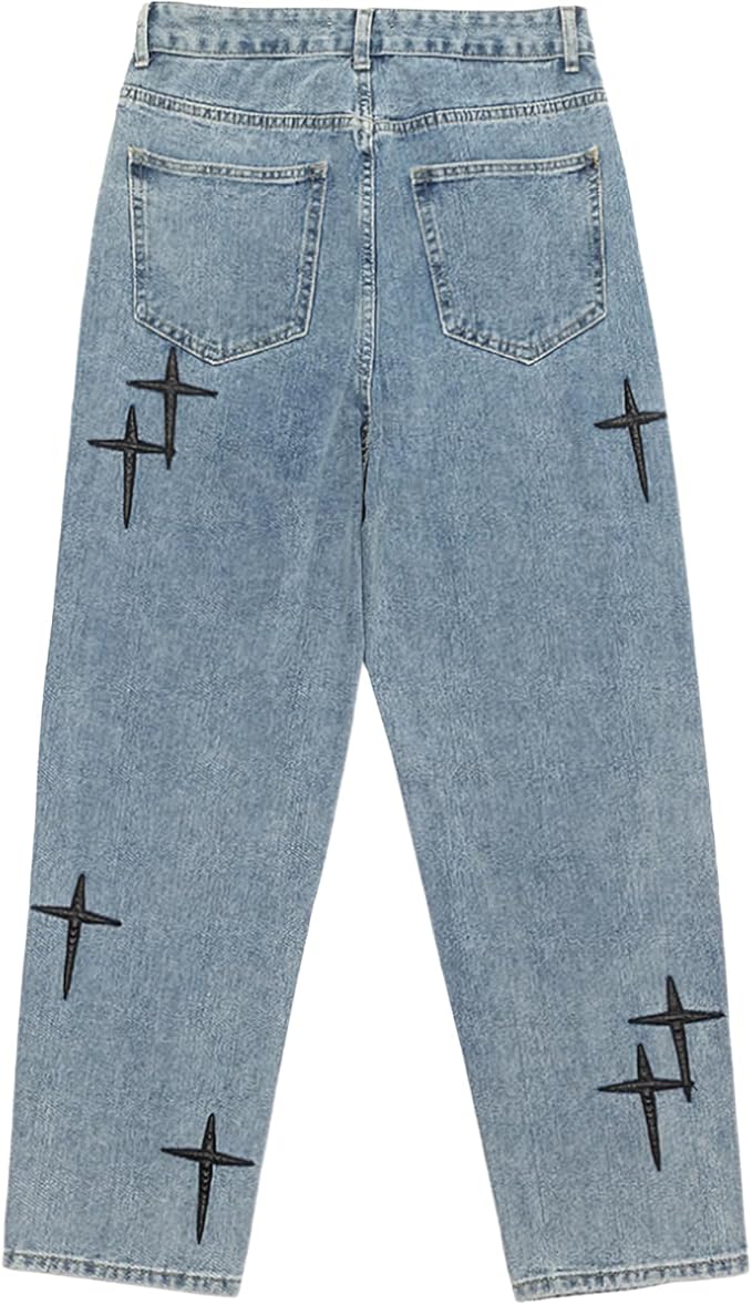 Bruno | Jeans rectos con detalles bordados