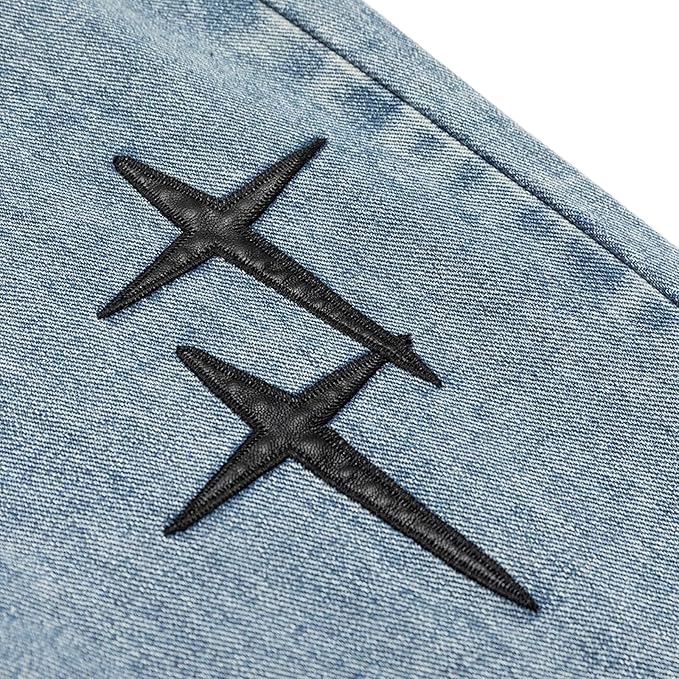 Bruno | Jeans rectos con detalles bordados