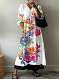 SOFIA™ | Vestido largo floral con caída elegante