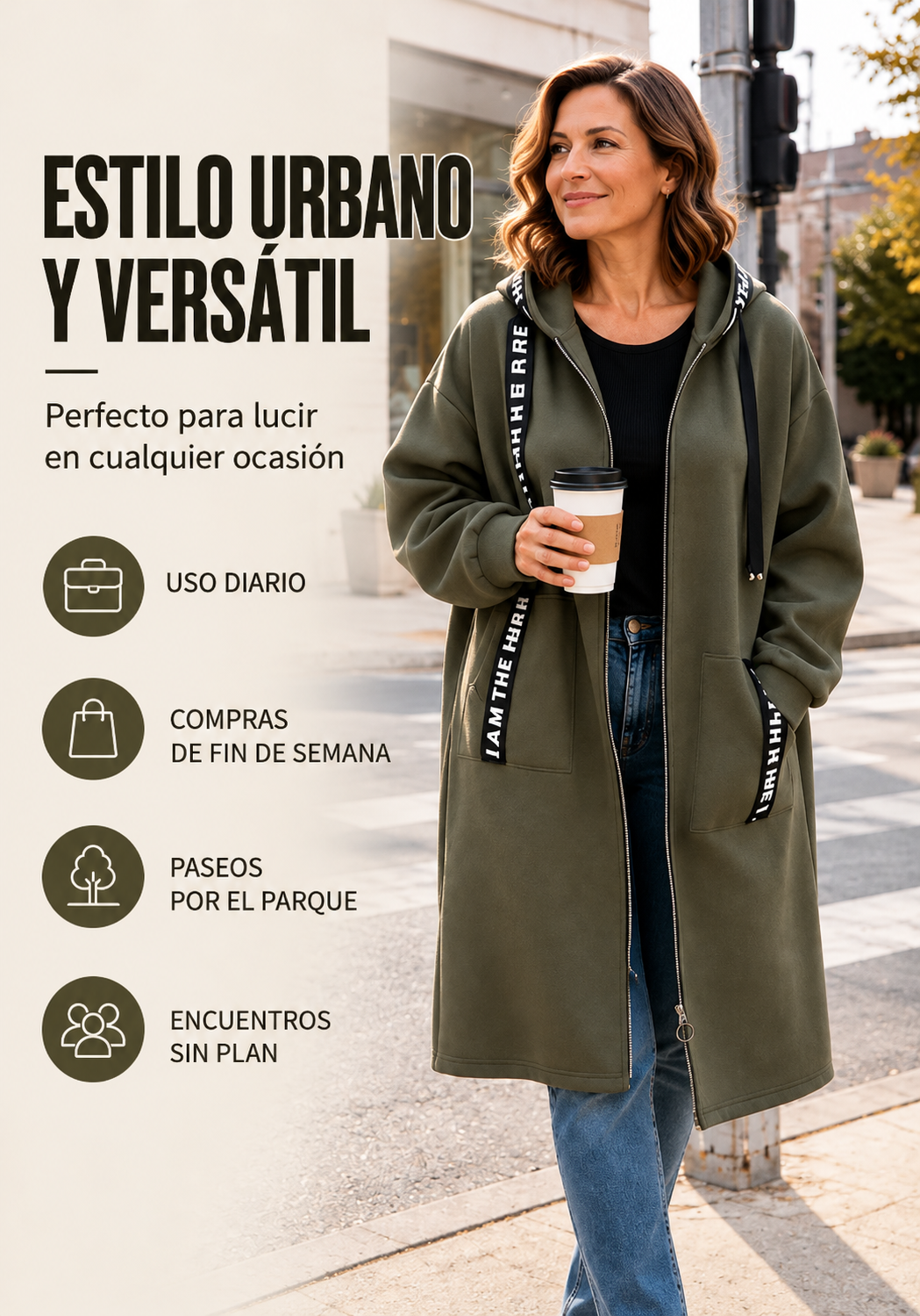 🥳💞 ¡Más de 78.000 unidades vendidas!   🧥 Abrigo sudadera oversize con capucha para mujer 🎁