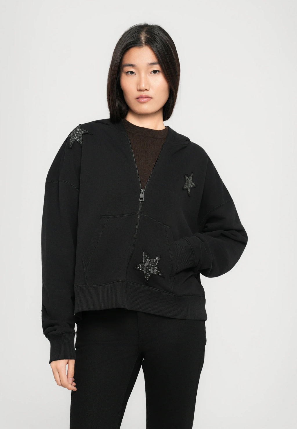 Valeria | Sudadera con capucha y detalles de estrellas
