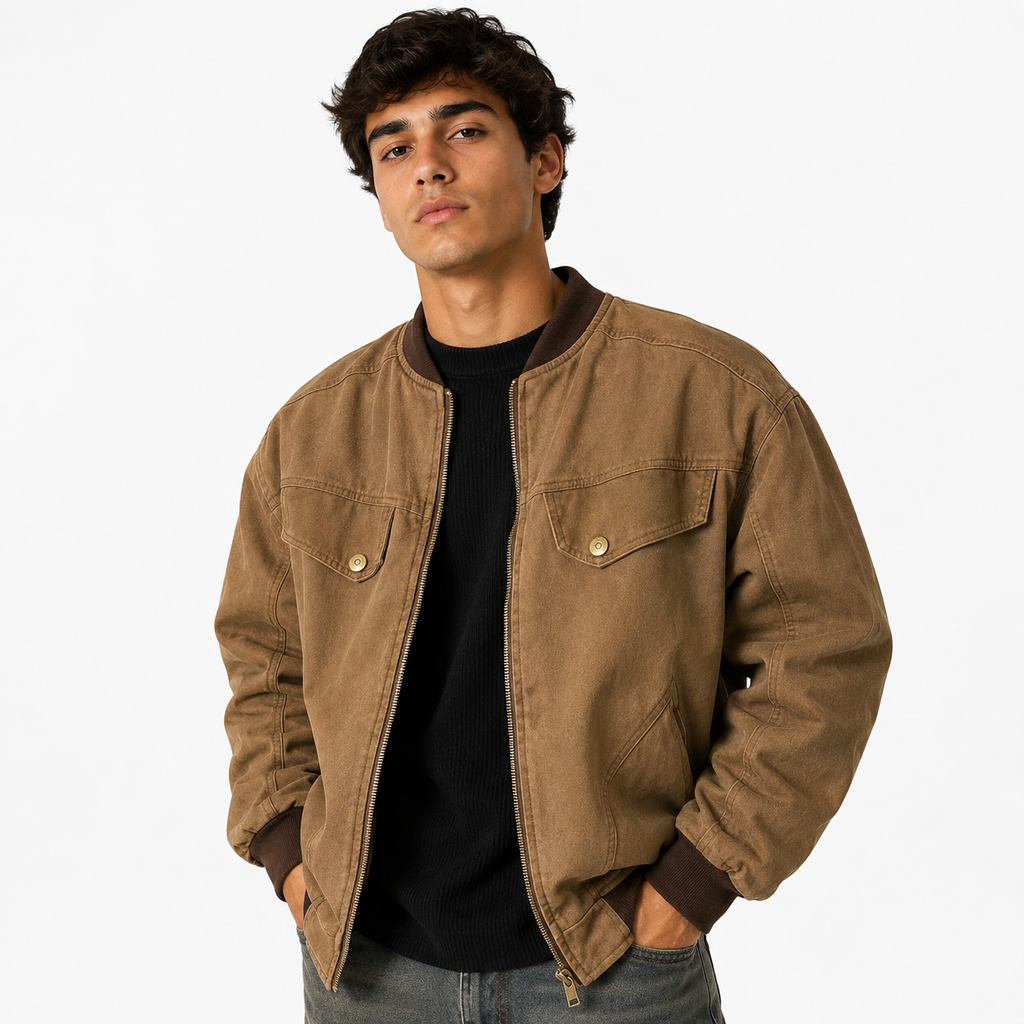 Chaqueta bomber casual para hombre