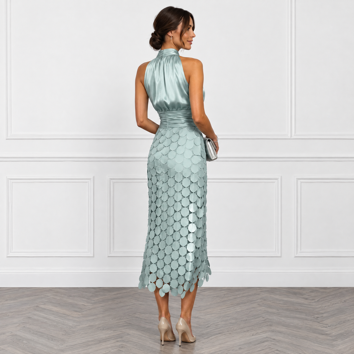 Celine | Vestido midi elegante para ceremonias