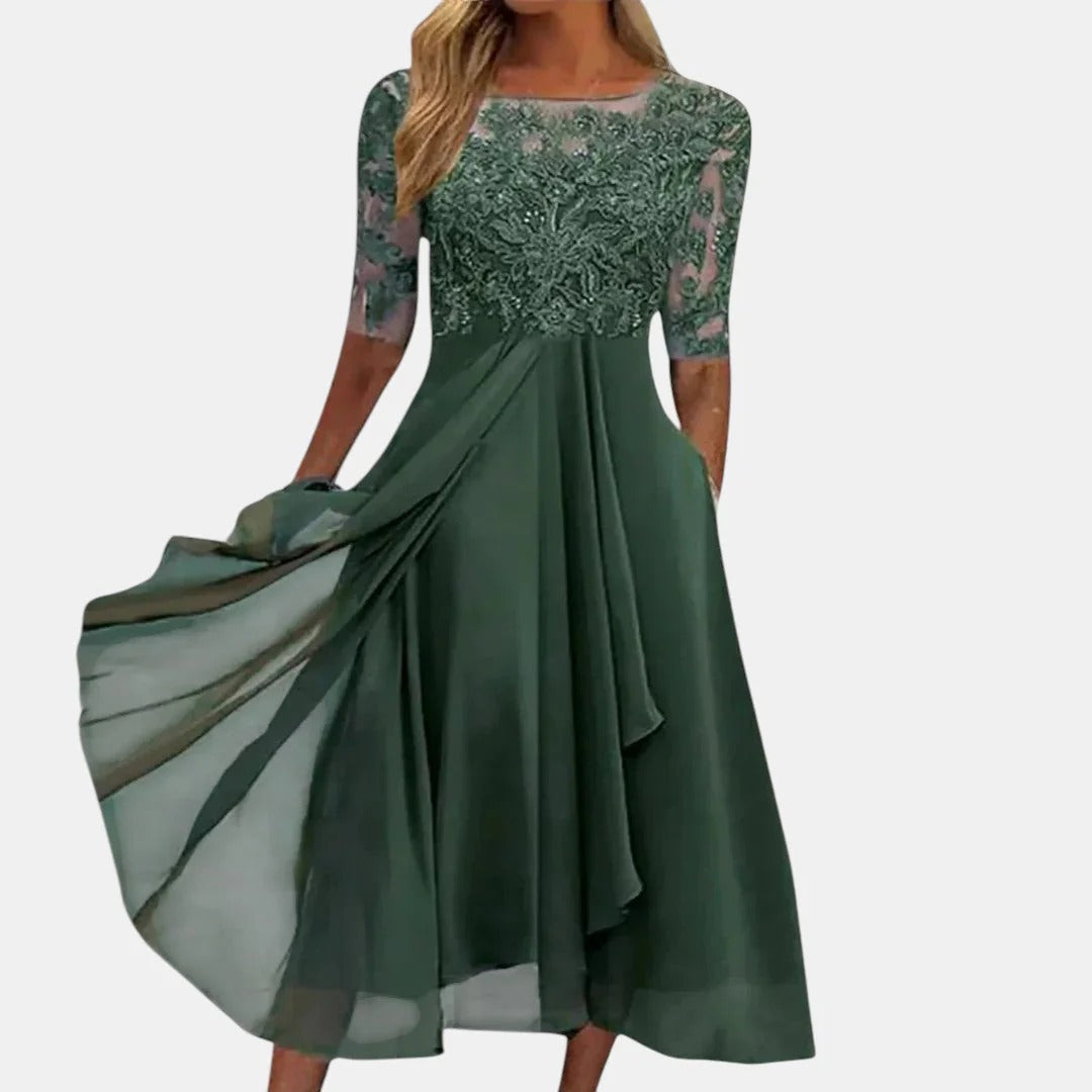RHONDA™ - VESTIDO LARGO DE VERANO DE ENCAJE ELEGANTE