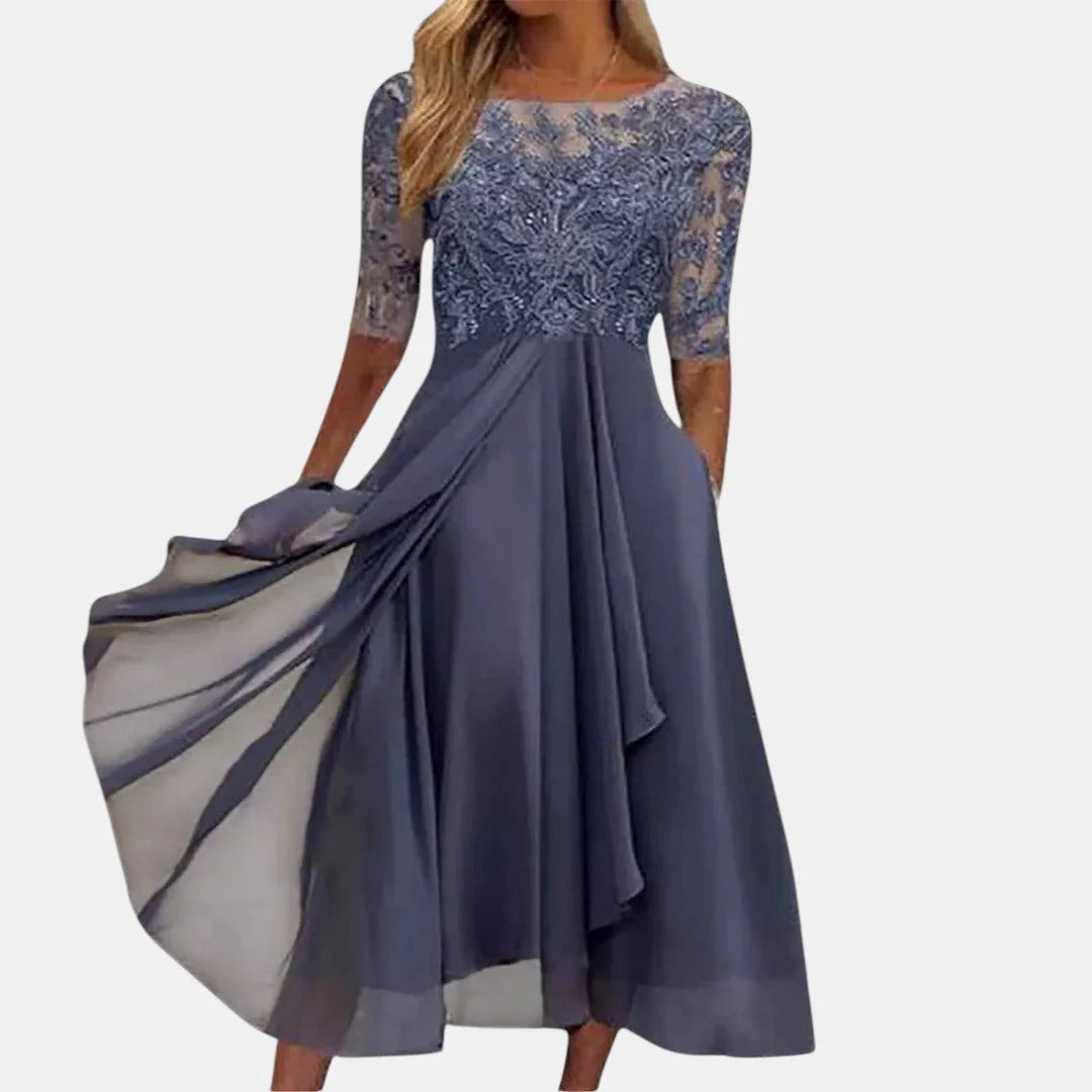 RHONDA™ - VESTIDO LARGO DE VERANO DE ENCAJE ELEGANTE