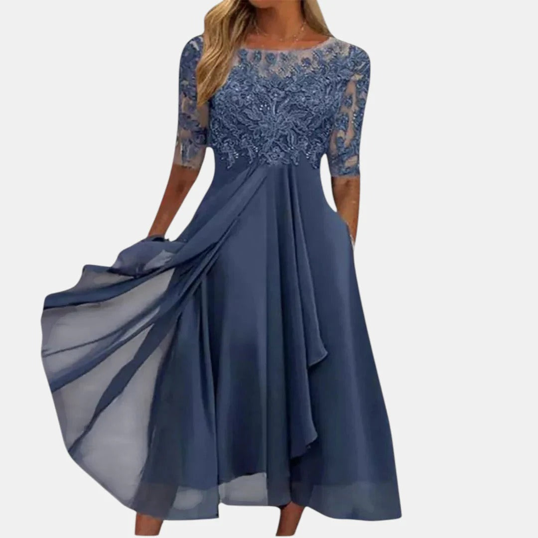 RHONDA™ - VESTIDO LARGO DE VERANO DE ENCAJE ELEGANTE