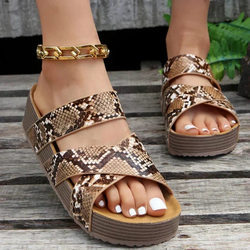 Alba | Sandalias ortopédicas de cuero premium