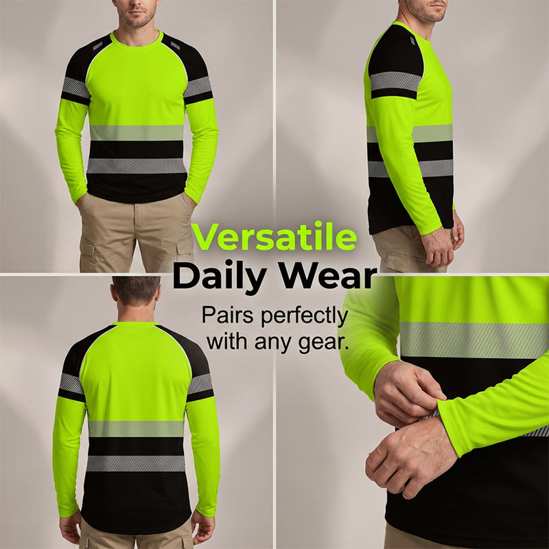 🏃‍♂️ Camiseta de manga larga deportiva para hombre: transpirable, con un estampado discreto, ideal para los días activos