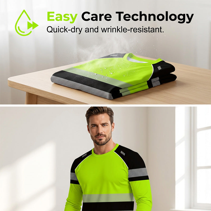🏃‍♂️ Camiseta de manga larga deportiva para hombre: transpirable, con un estampado discreto, ideal para los días activos