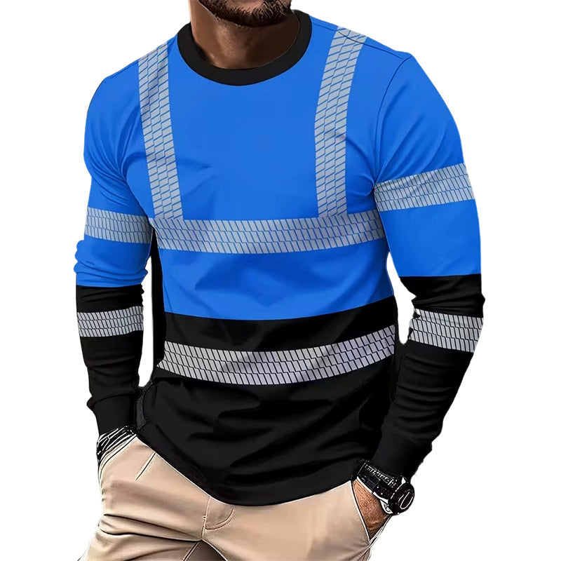 🏃‍♂️ Camiseta de manga larga deportiva para hombre: transpirable, con un estampado discreto, ideal para los días activos