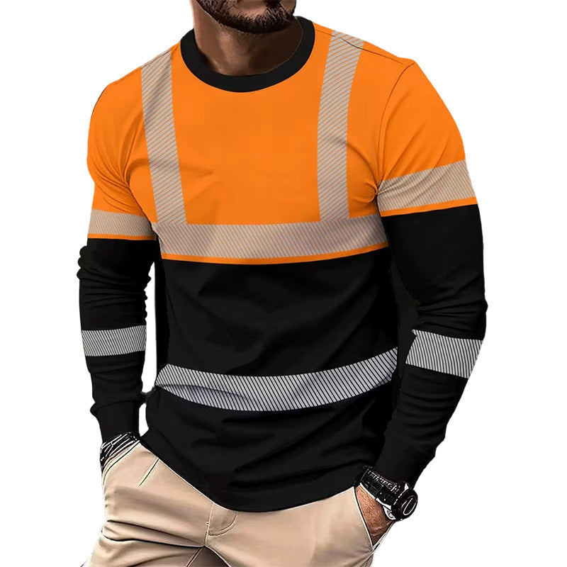 🏃‍♂️ Camiseta de manga larga deportiva para hombre: transpirable, con un estampado discreto, ideal para los días activos