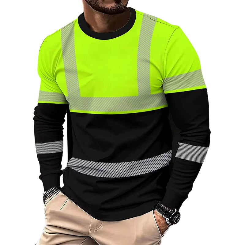 🏃‍♂️ Camiseta de manga larga deportiva para hombre: transpirable, con un estampado discreto, ideal para los días activos