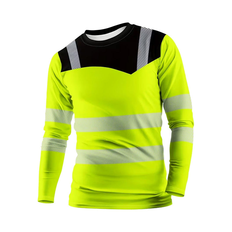 🏃‍♂️ Camiseta de manga larga deportiva para hombre: transpirable, con un estampado discreto, ideal para los días activos