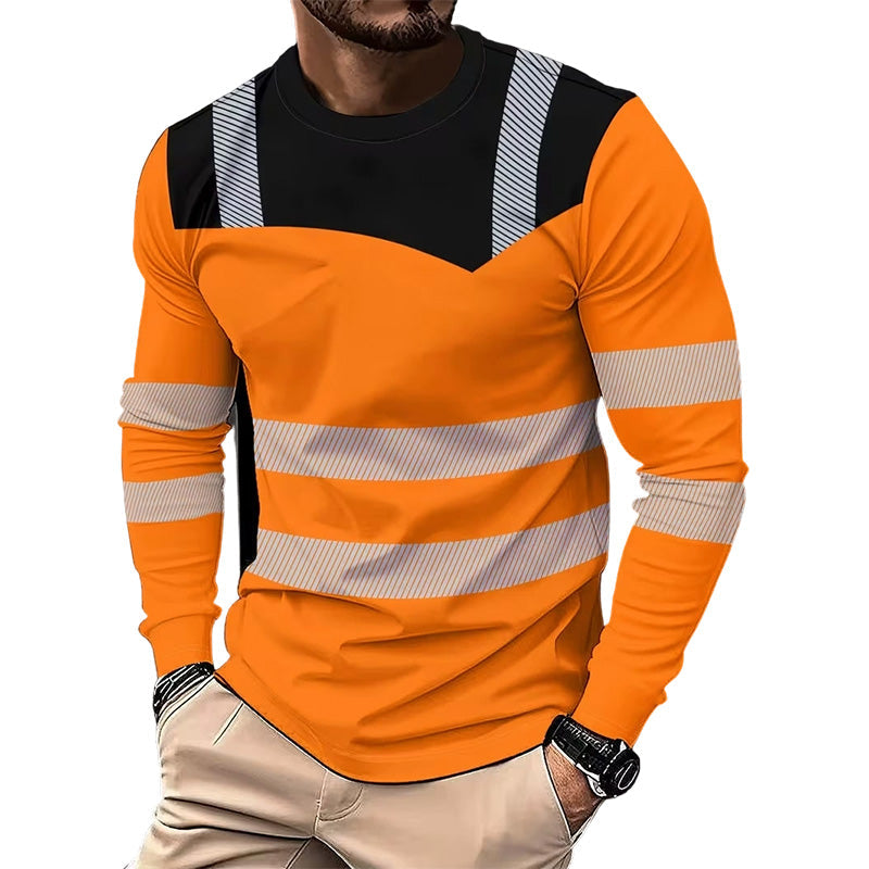 🏃‍♂️ Camiseta de manga larga deportiva para hombre: transpirable, con un estampado discreto, ideal para los días activos