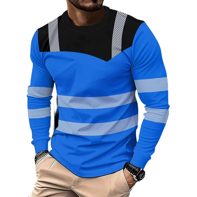 🏃‍♂️ Camiseta de manga larga deportiva para hombre: transpirable, con un estampado discreto, ideal para los días activos