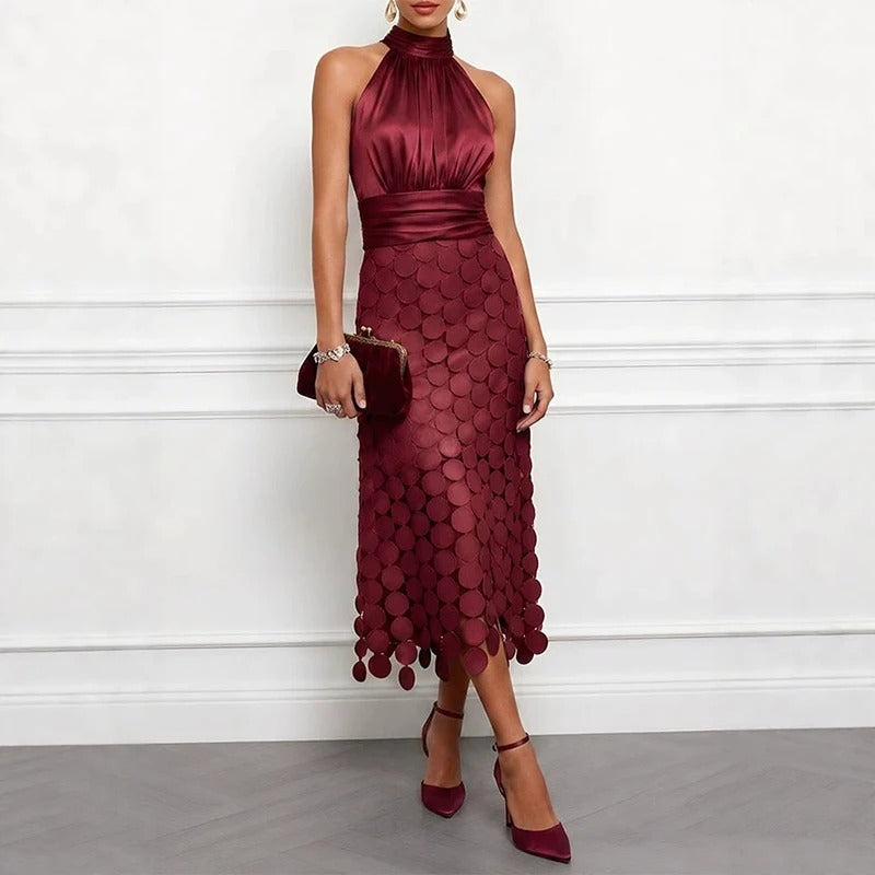 Celine | Vestido midi elegante para ceremonias